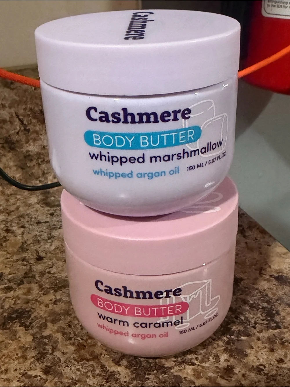 cupcakes & cashmere Pink Body Butter Duo - Whipped Marshmallow & Warm Caramel